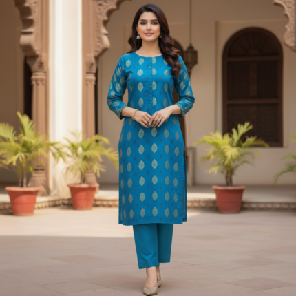 Azure Majesty Banarsi Doria 2-PC