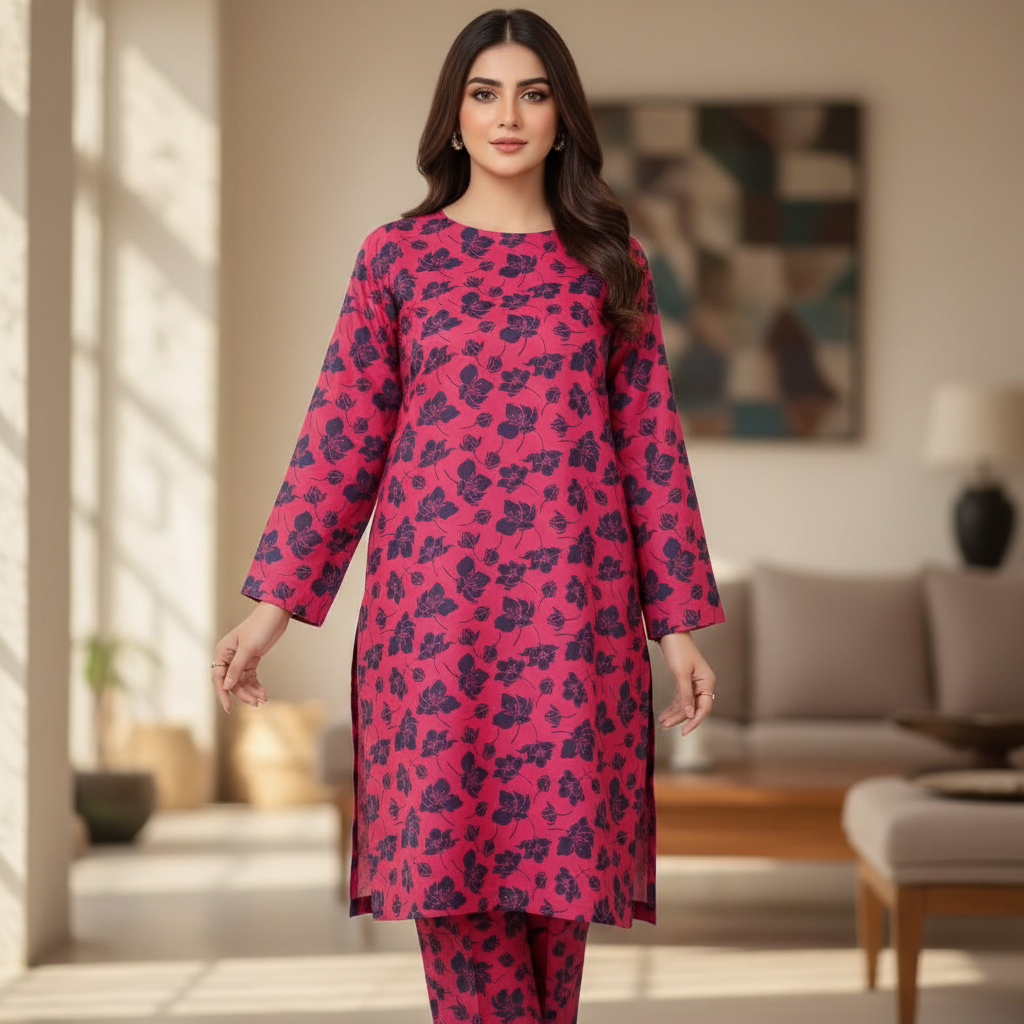 Magenta Bloom Botanical 2-Piece