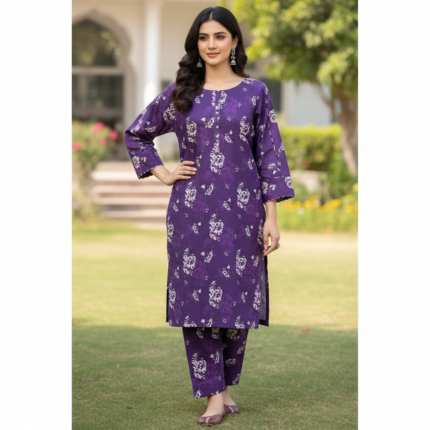 Royal Plum Doria 2-PC unstitched