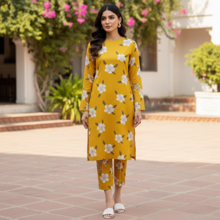 Mustard Blossom Set 2-pc Unstitched
