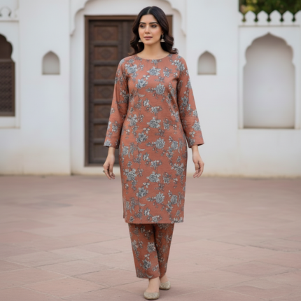 Rust Terracotta Floral Bloom Set