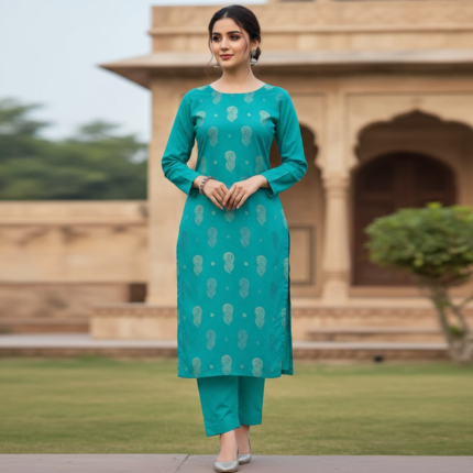 Jade Paisley Banarsi Doria 2-PC