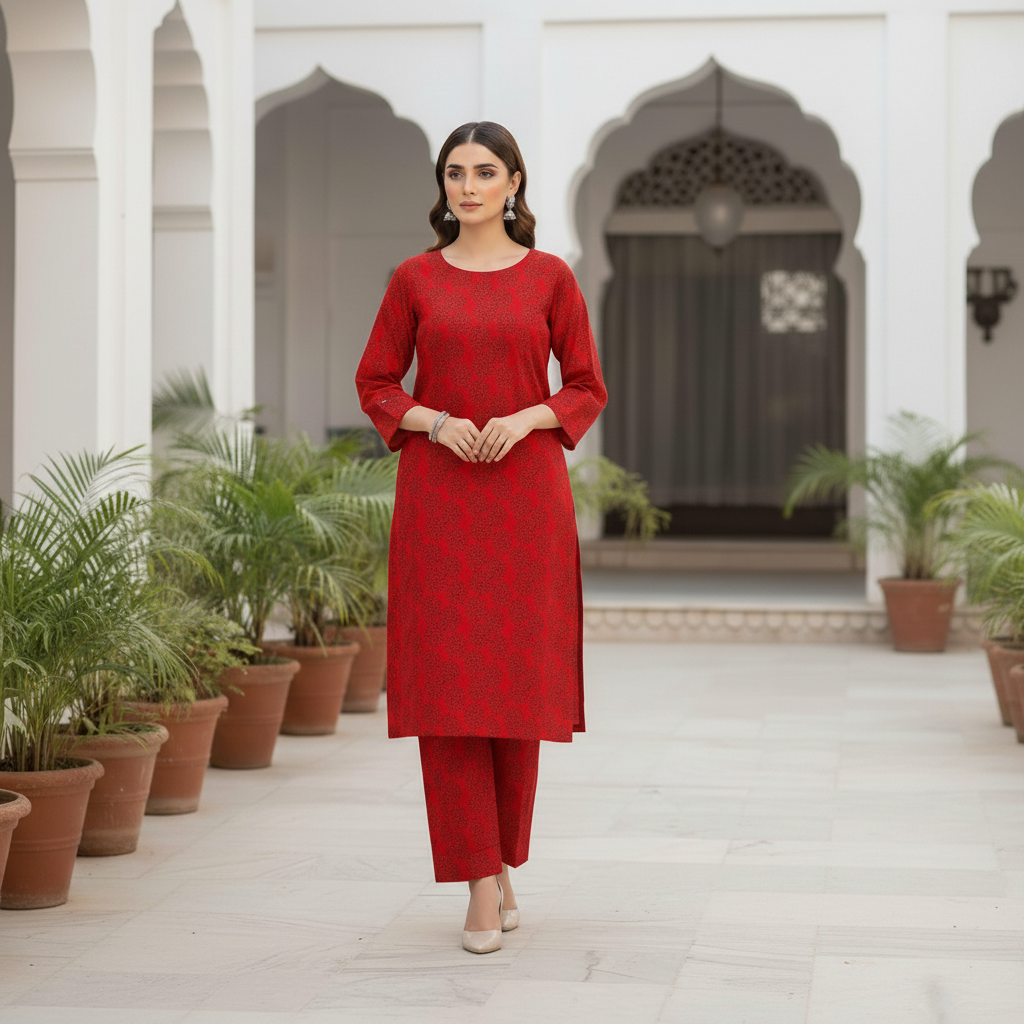 Crimson Dusk Doria Set 2-Piece