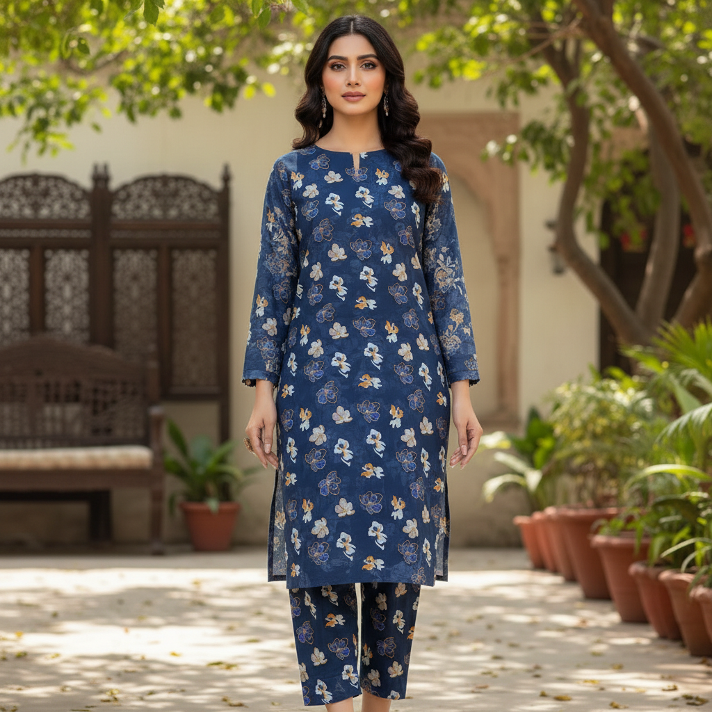 Azure Bloom Co-ord 2-Piece