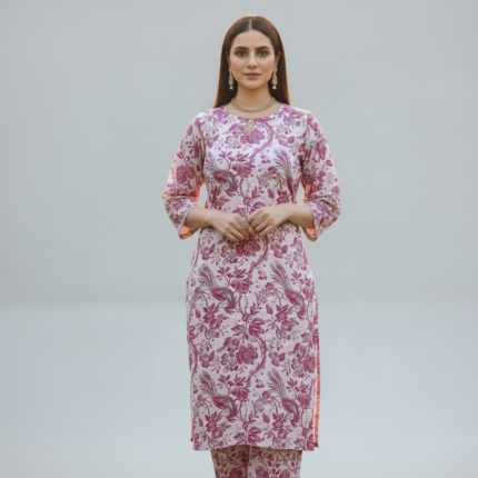Imperial Grape Printed Lawn 2-PC